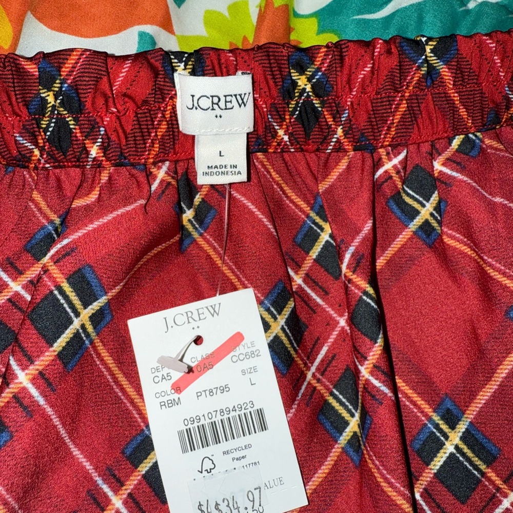 Jcrew sz Large NWT  A-Line - Classic Tartan Women’s Skirt - Picture 2 of 4